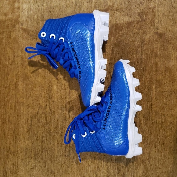 Under Armour Blue Toddler Cleats Sz 11 - Picture 1 of 6